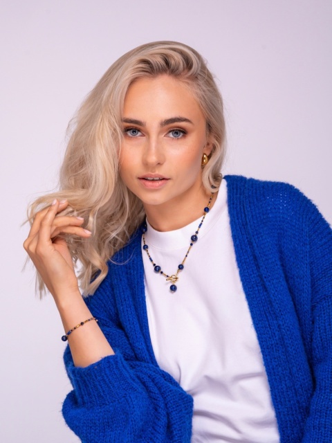 Bransoletka ATRAMENT (lapis lazuli, sodalit, hematyt)