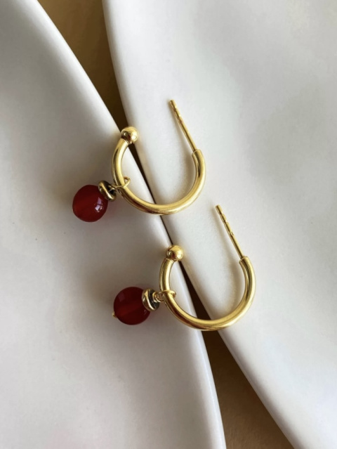 KÓŁKA Z ZAWIESZKĄ Z KARNEOLU